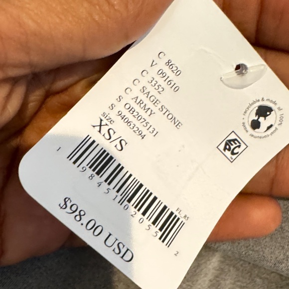 NWT FREE PEOPLE FP movement Go To Smooth Straight Leg Pants washed Sage XS/S - Picture 6 of 7